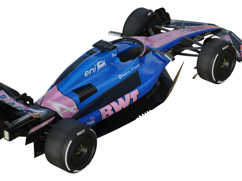 F1 Alpine A525 2025 3D Model