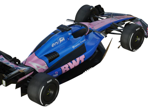 F1 Alpine A525 2025 3D Model