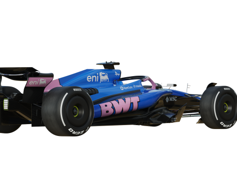 F1 Alpine A525 2025 3D Model