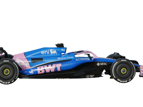 F1 Alpine A525 2025 3D Model