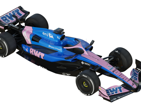 F1 Alpine A525 2025 3D Model