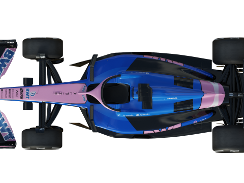 F1 Alpine A525 2025 3D Model