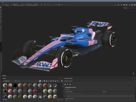F1 Alpine A525 2025 3D Model