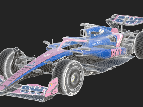 F1 Alpine A525 2025 3D Model