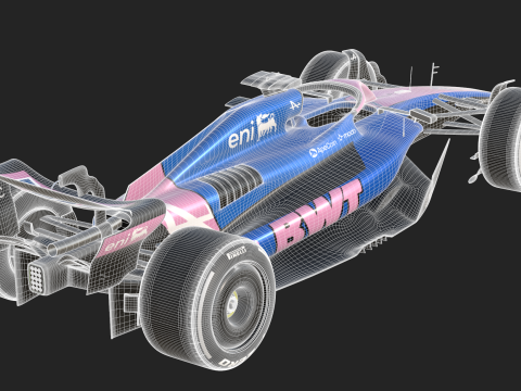 F1 Alpine A525 2025 3D Model