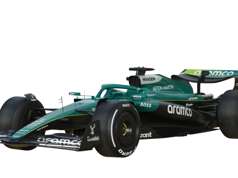 F1 Aston Martin AMR25 2025 Modelo 3D