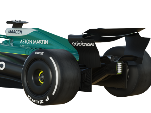 F1 Aston Martin AMR25 2025 Modelo 3D