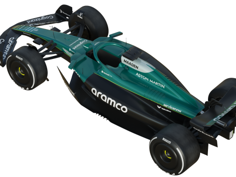 F1 Aston Martin AMR25 2025 Modelo 3D
