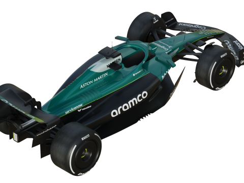 F1 Aston Martin AMR25 2025 Modelo 3D