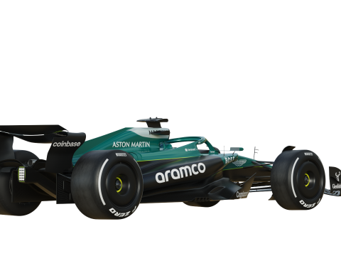 F1 Aston Martin AMR25 2025 Modelo 3D