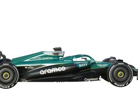 F1 Aston Martin AMR25 2025 Modelo 3D