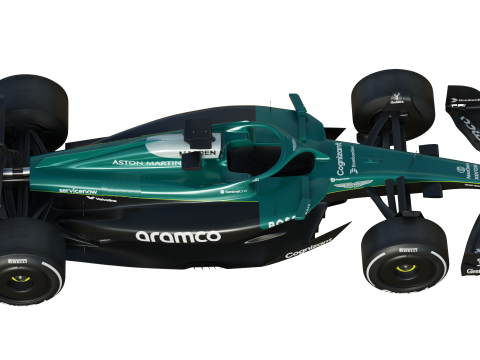 F1 Aston Martin AMR25 2025 Modelo 3D