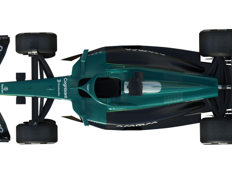 F1 Aston Martin AMR25 2025 Modelo 3D