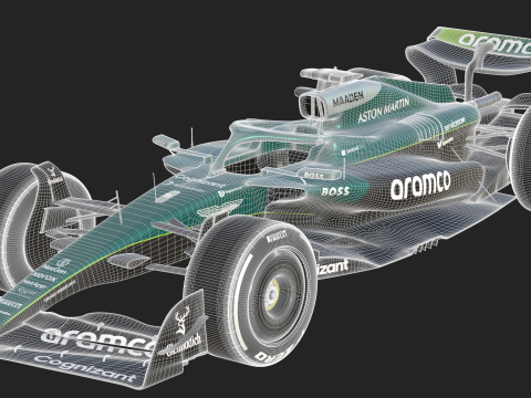 F1 Aston Martin AMR25 2025 Modelo 3D