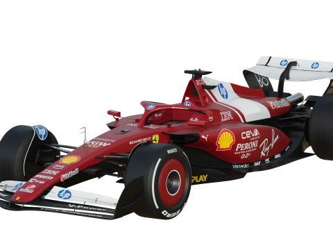 F1 Ferrari SF25 2025 Modèle 3D