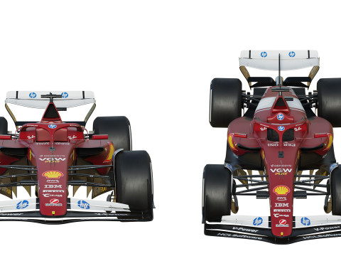 F1 Ferrari SF25 2025 Modèle 3D