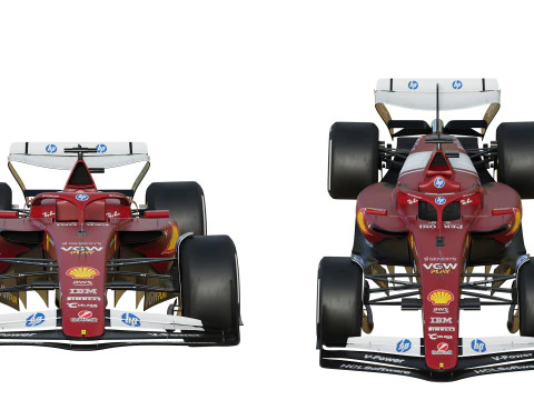 F1 Ferrari SF25 2025 Modèle 3D