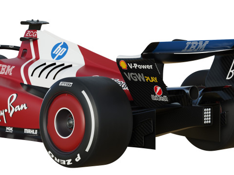 F1 Ferrari SF25 2025 Modèle 3D