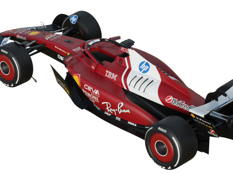 F1 Ferrari SF25 2025 Modèle 3D