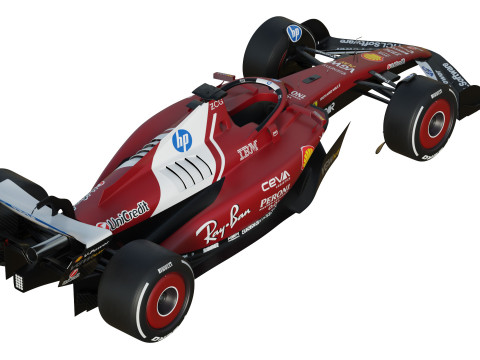 F1 Ferrari SF25 2025 Modèle 3D
