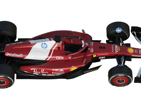F1 Ferrari SF25 2025 Modèle 3D