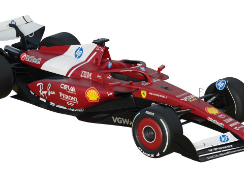 F1 Ferrari SF25 2025 Modèle 3D
