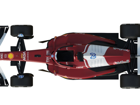 F1 Ferrari SF25 2025 Modèle 3D