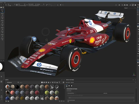 F1 Ferrari SF25 2025 Modèle 3D