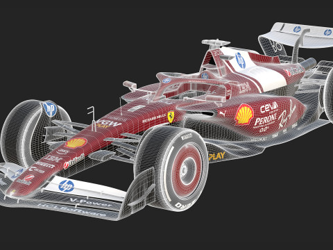 F1 Ferrari SF25 2025 Modèle 3D