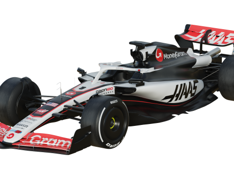 F1 Haas VF25 2025 3D Model