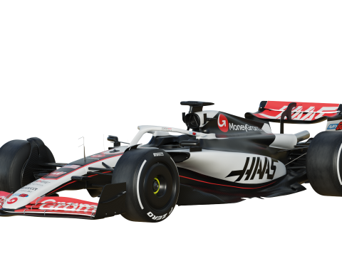 F1 Haas VF25 2025 3D Model