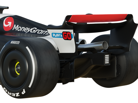 F1 Haas VF25 2025 3D Model