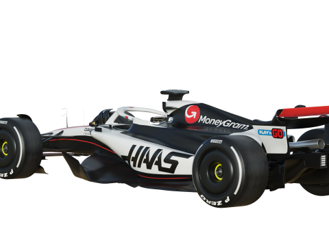 F1 Haas VF25 2025 3D Model
