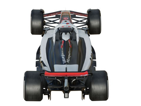 F1 Haas VF25 2025 3D Model