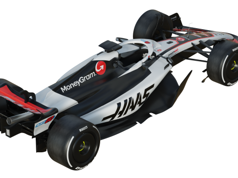 F1 Haas VF25 2025 3D Model