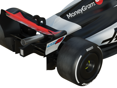 F1 Haas VF25 2025 3D Model