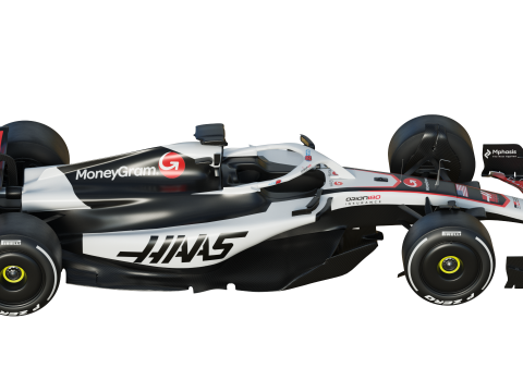 F1 Haas VF25 2025 3D Model