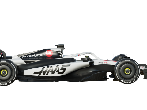 F1 Haas VF25 2025 3D Model