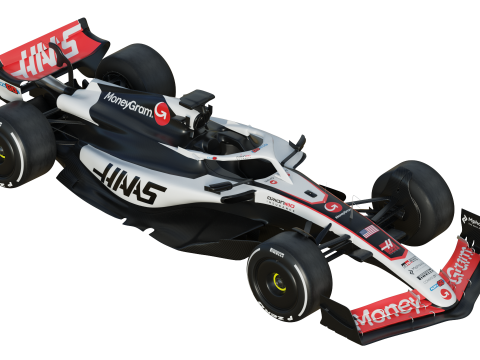 F1 Haas VF25 2025 3D Model