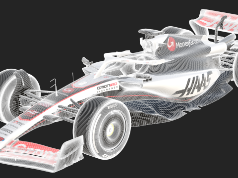 F1 Haas VF25 2025 3D Model
