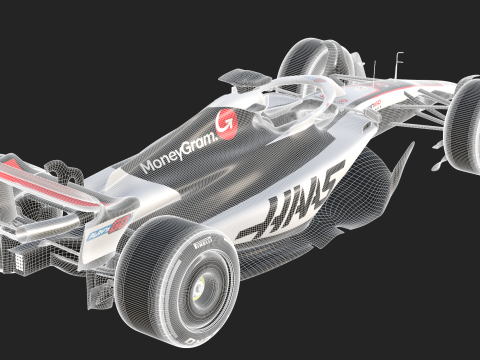 F1 Haas VF25 2025 3D Model