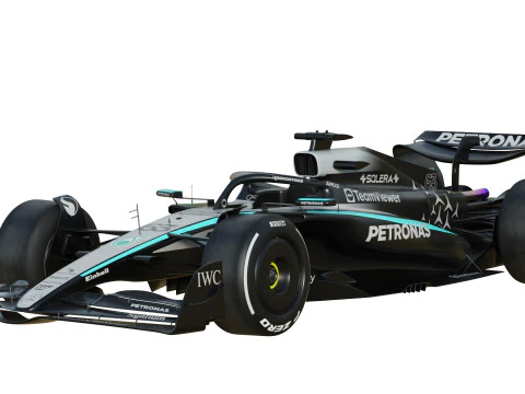 F1 Mercedes W16 2025 3D Model