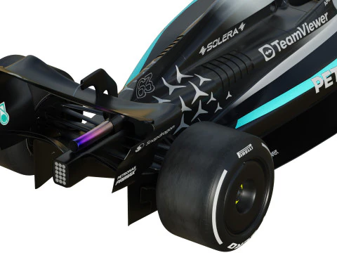 F1 Mercedes W16 2025 3D Model