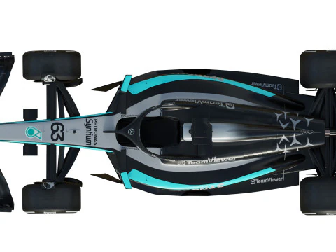 F1 Mercedes W16 2025 3D Model