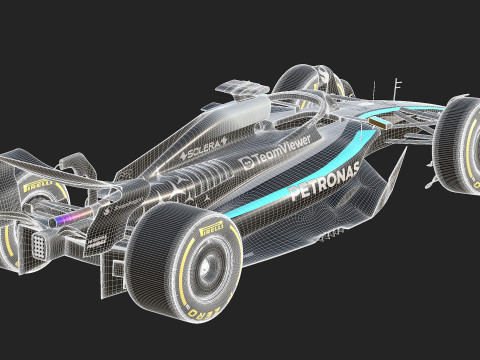 F1 Mercedes W16 2025 Model 3D
