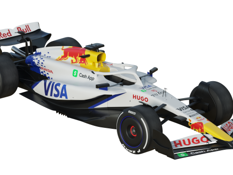 F1 Racing Bulls VCARB 2025 3D Model