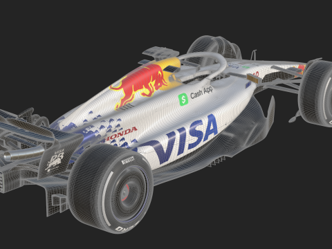 F1 Racing Bulls VCARB 2025 3D Model