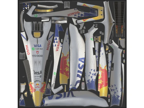 F1 Racing Bulls VCARB 2025 3D Model