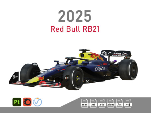 F1 Red Bul RB21 2025 3D 모델