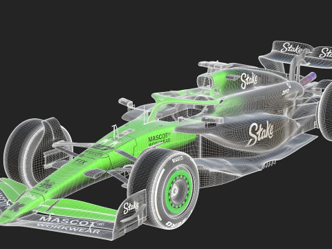 Estaca F1 Sauber C45 2025 Modelo 3D
